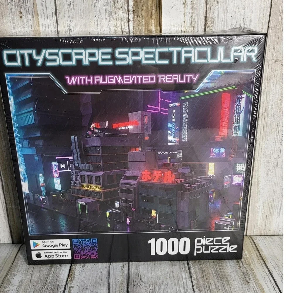 Cityscape Spectacular With Augmented Reality 1000 Piece Jigsaw Puzzle